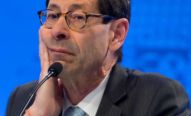 Maurice Obstfeld, Economic Counsellor and Director of the Research Department at the IMF, holds a press briefing on the World Economic Outlook at IMF Headquarters in Washington, DC