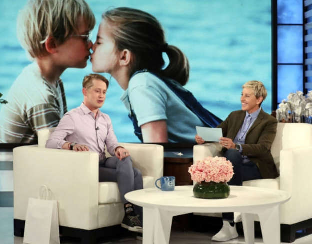 O ator Macaulay Culkin durante as gravaÃ§Ãµes do programa de Ellen DeGeneres que vai ao ar nesta segunda-feira, 23