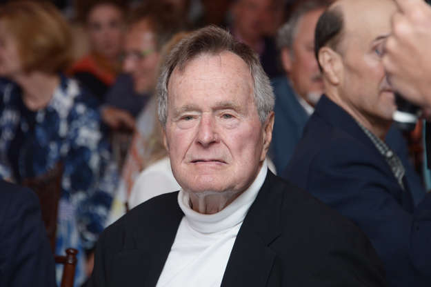 Slide 1 of 36: KENNEBUNKPORT, ME - JUNE 12:  Film Subject President George H.W. Bush celebrates his 88th  birthday following the HBO Documentary special screening of "41" on June 12, 2012 in Kennebunkport, Maine.  (Photo by Michael Loccisano/Getty Images for HBO)
