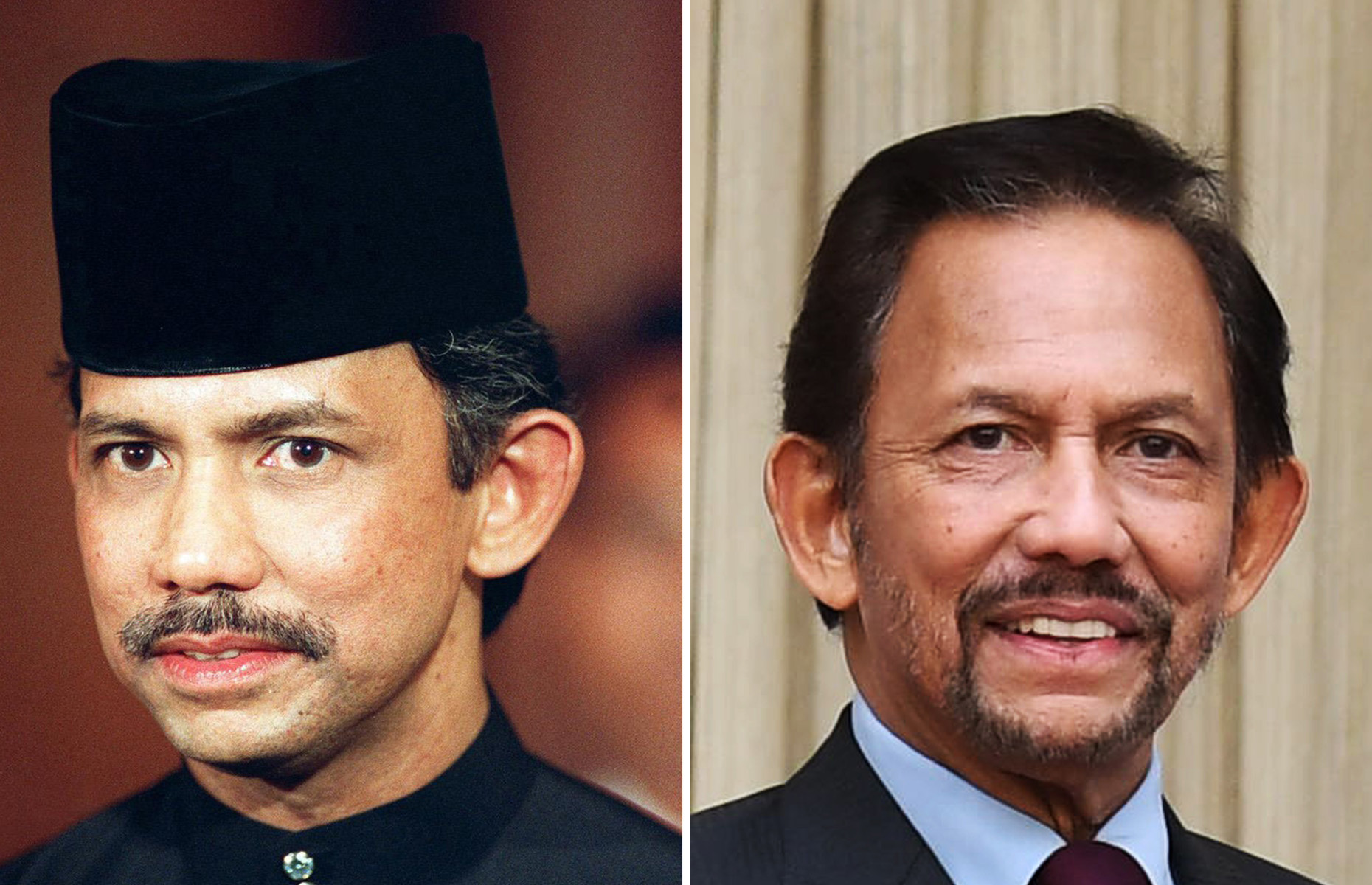 Slide 21 of 68: India Prime Minister Narendra Modi (R) welcomes Sultan of Brunei Darussalam Sultan Hassanal Bolkiah prior to a bilateral meeting on the sidelines of ASEAN-INDIA Commemorative Summit in New Delhi on January 25, 2018. New Delhi is hosting the India-ASEAN commemorative summit, which will be attended by 10 heads of state and government including Myanmar's Aung San Suu Kyi. / AFP PHOTO / PRAKASH SINGH (Photo credit should read PRAKASH SINGH/AFP/Getty Images)