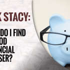 a close up of a logo: How Do I Find a Good Financial Adviser?
