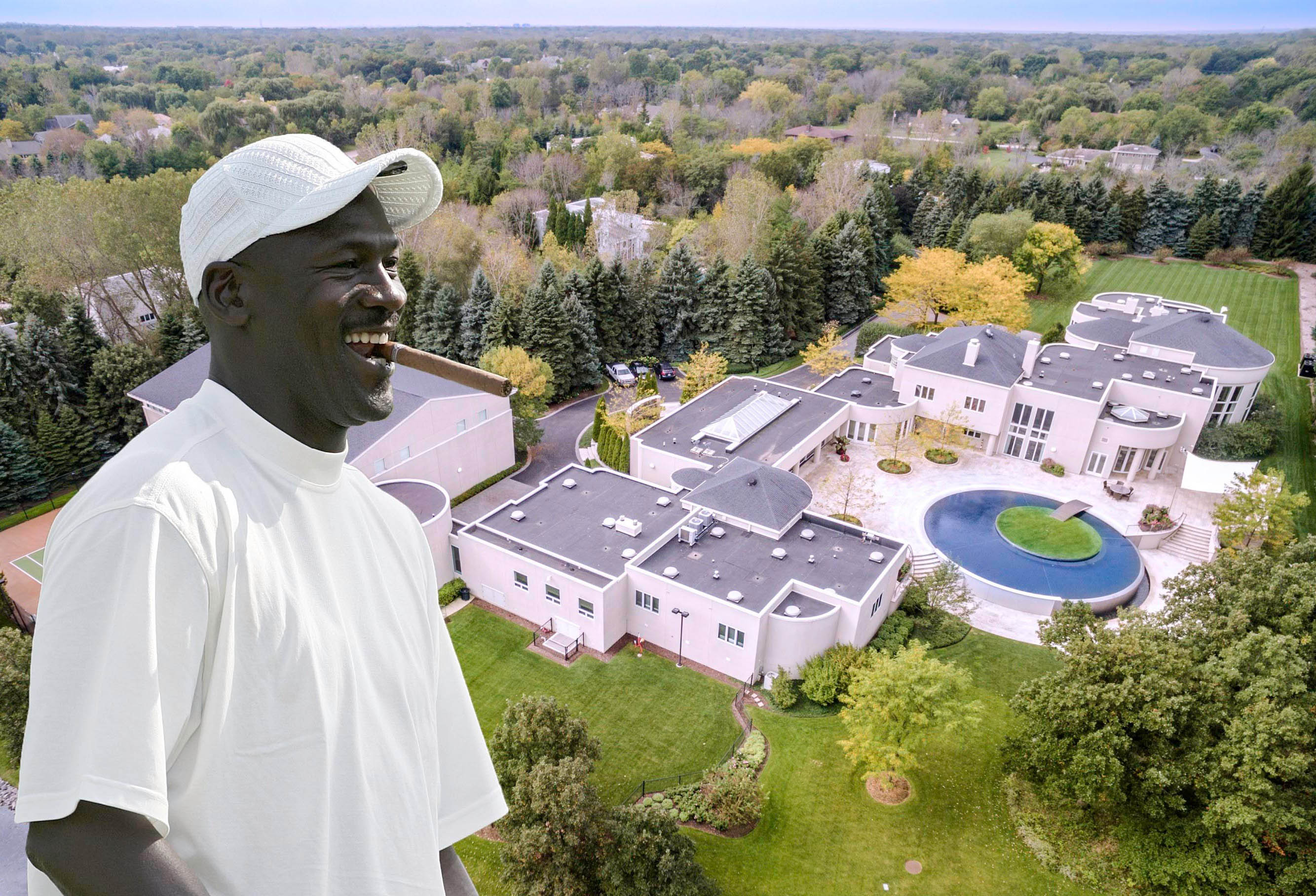 michael jordan house cost