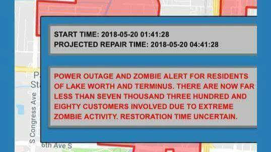 Lake Worth residents received this alert from the city early Sunday, May 20, 2018.