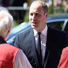 a man wearing a suit and tie: Prince William Attends His First Event Since Royal Wedding to Mark Manchester Attack Anniversary