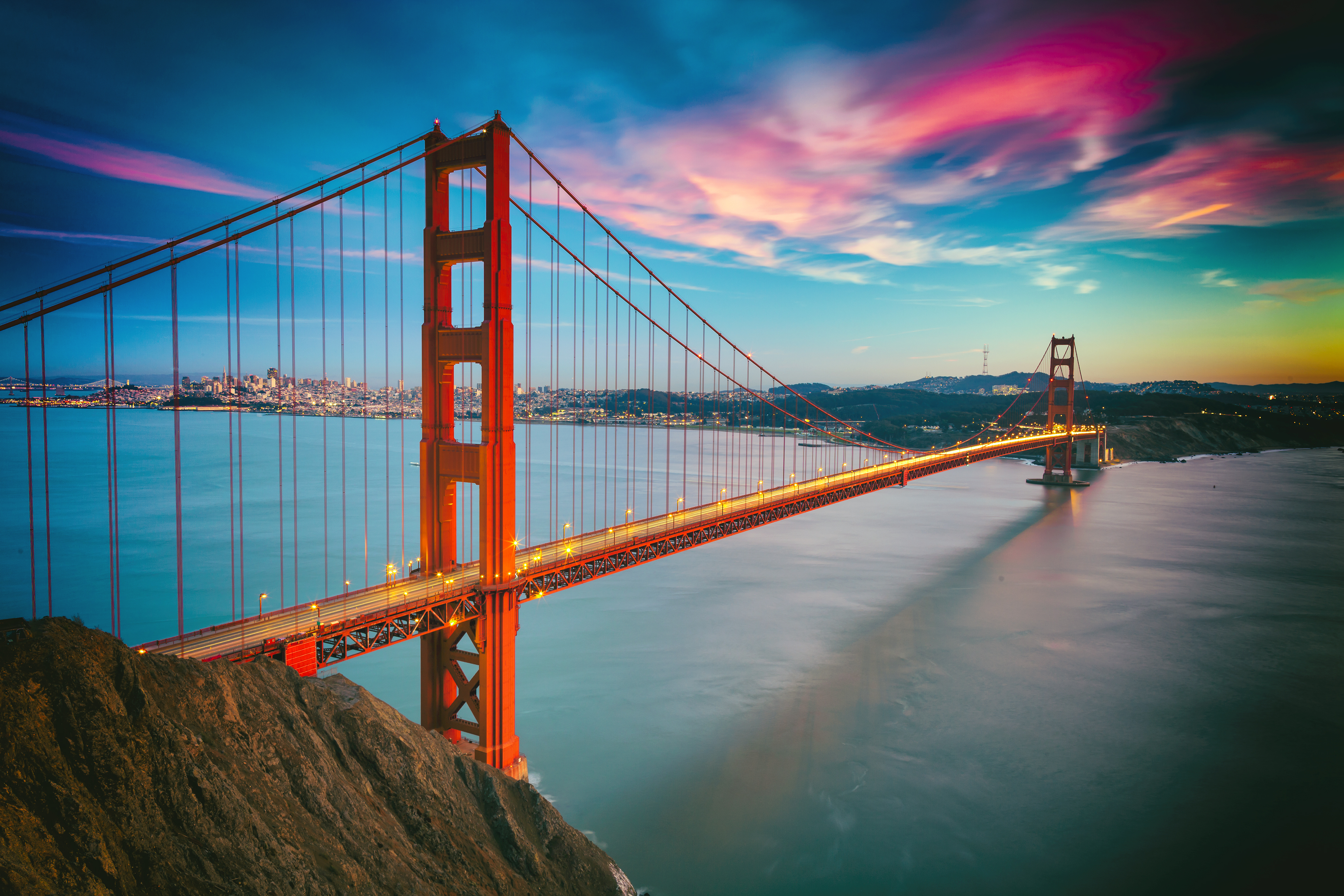 Slide 18 of 26: San Francisco from San Francisco Headlands and Golden Gate bridge