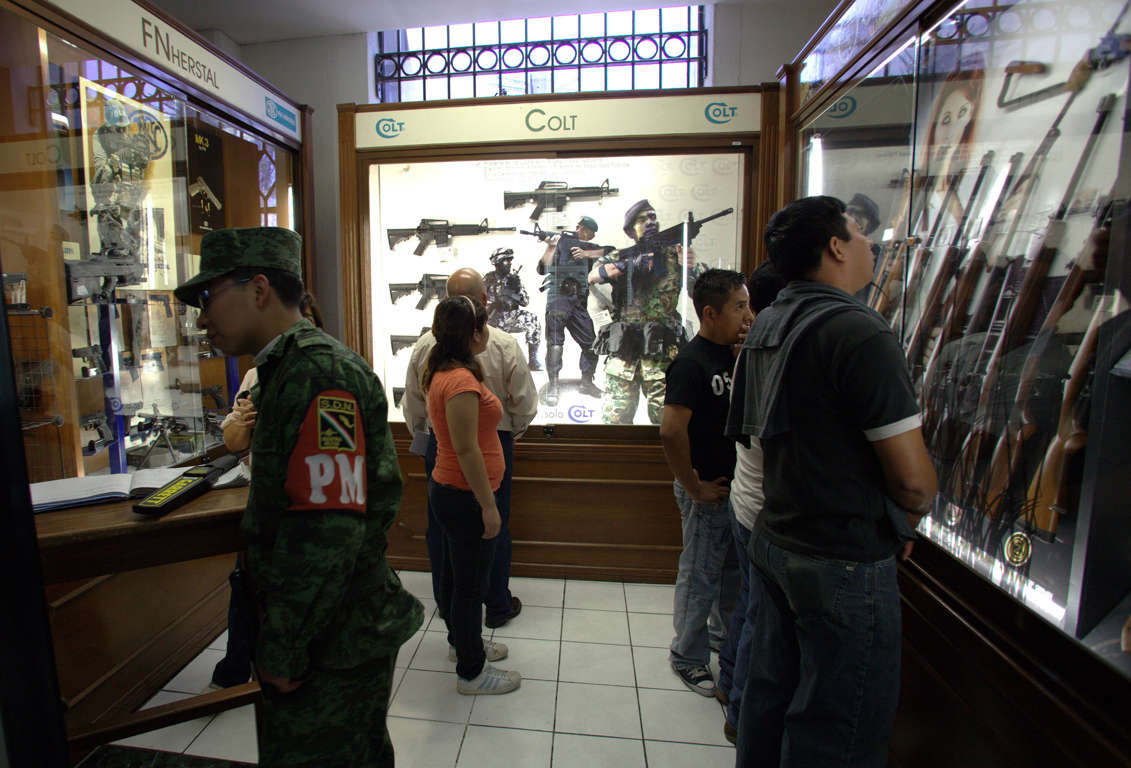 Mexico has exactly one gun shop where you can legally buy a firearm, on a military base in Mexico City.