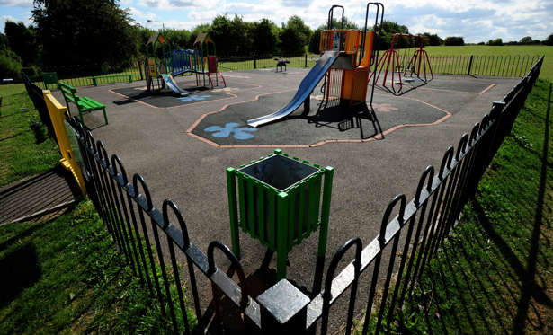 Slide 1 of 11: File image of a playground.
