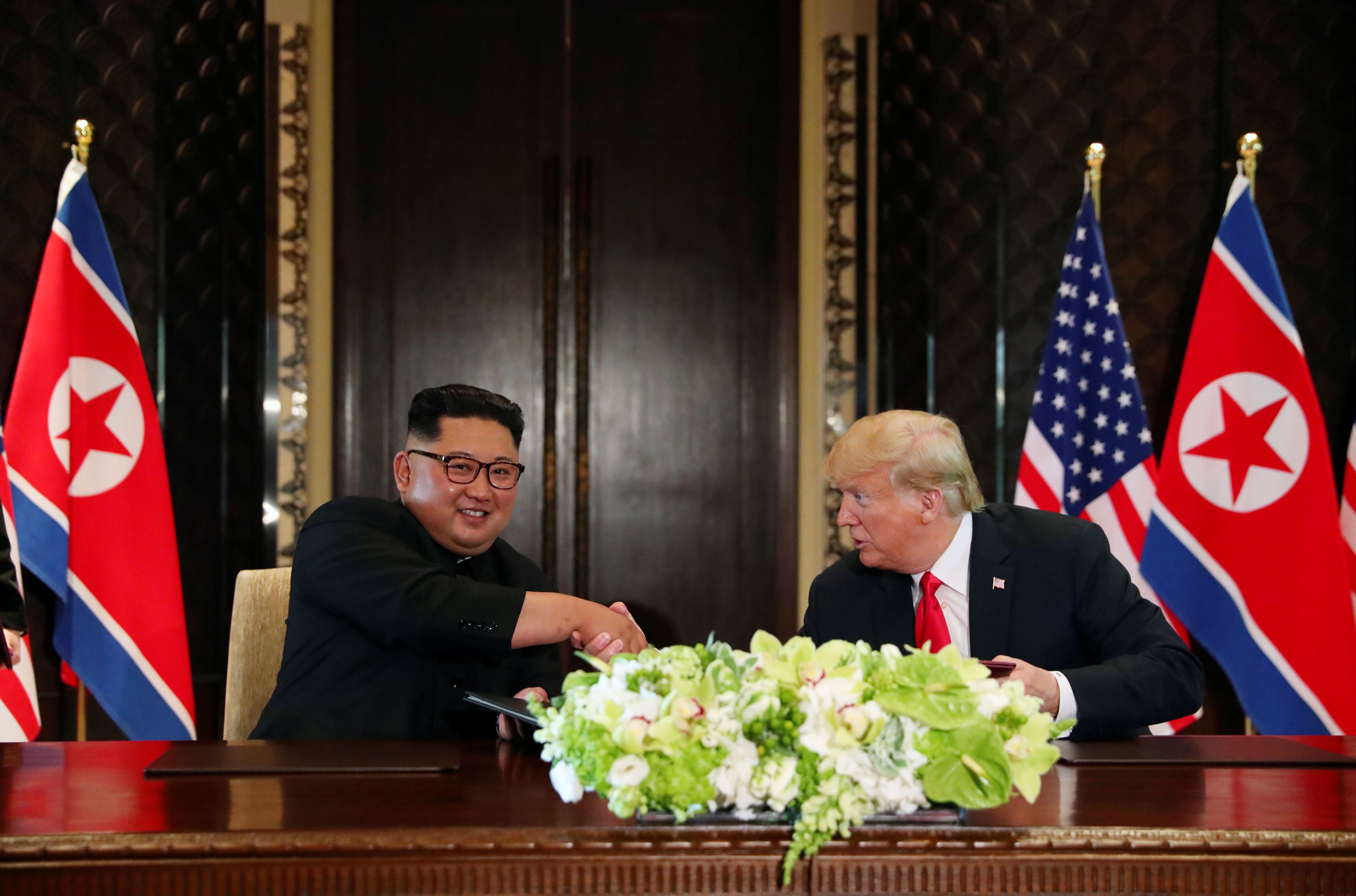 Donald Trump And Kim Jong Un Meet In Singapore