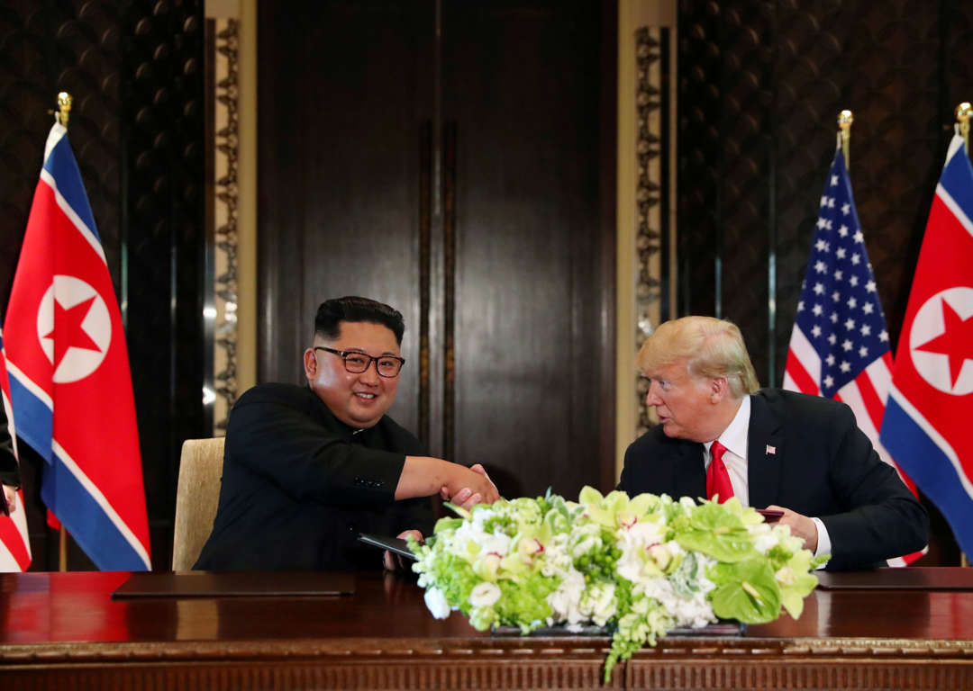Donald Trump And Kim Jong Un Meet In Singapore
