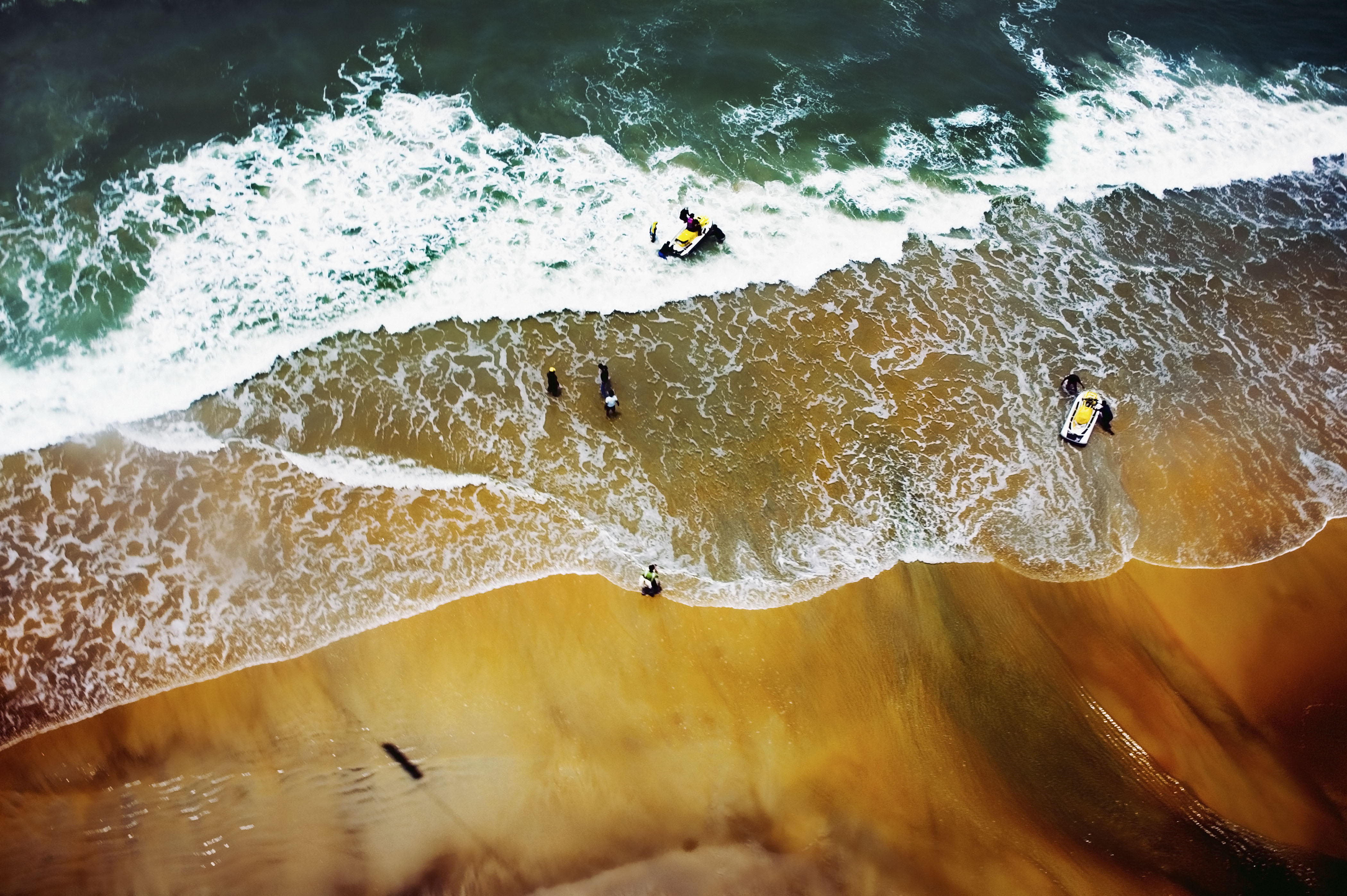 Slide 8 of 39: Shot of a beach while para-sailing in Goa, India. (Photo by: IndiaPictures/UIG via Getty Images)