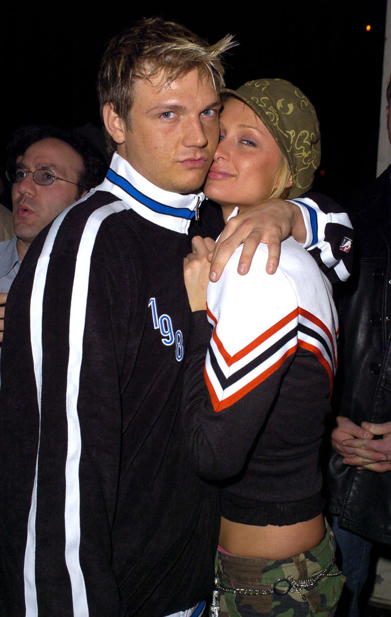 Nick Carter and Paris Hilton at the The Lot in Hollywood, CA (Photo by Steve Granitz/WireImage)
