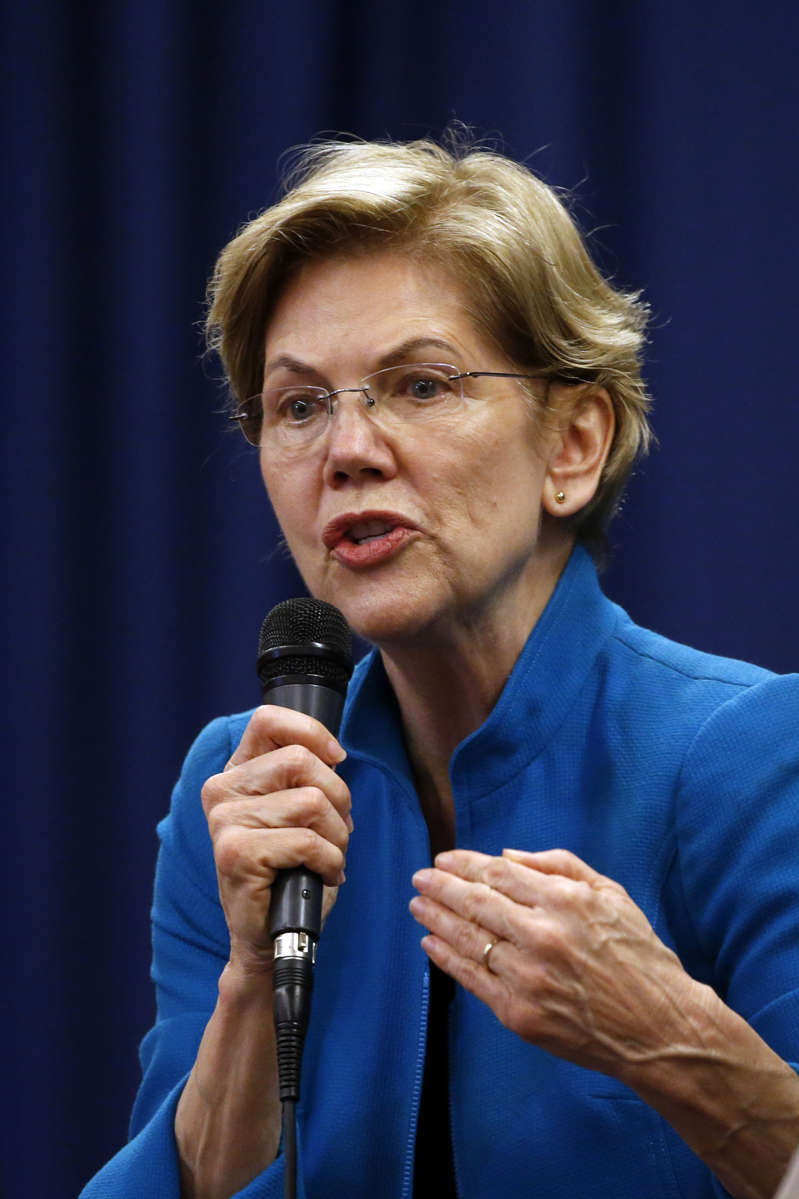 Democratic presidential candidate and Sen. Elizabeth Warren speaks at a presidential forum at Wallace State Community College, Sunday, March 1, 2020, in Selma, Ala. (AP Photo/Butch Dill)