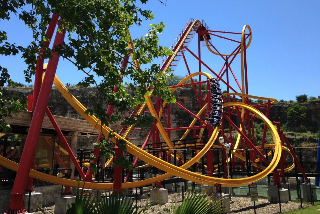 <p><strong>Where:</strong> San Antonio <br><strong>Miles from highway:</strong> < 1 <br>For road trippers who can make time and room in the budget for an amusement park, Six Flags Fiesta Texas offers roller coasters, a water park, live music, and kids rides. Buying ahead of time can lower the cost of a day pass to $55 from $85.</p><p><b>Related:</b> <a href="https://blog.cheapism.com/theme-parks-then-and-now/">How Six Flags and Other Popular Amusement Parks Have Changed Over Time</a></p>