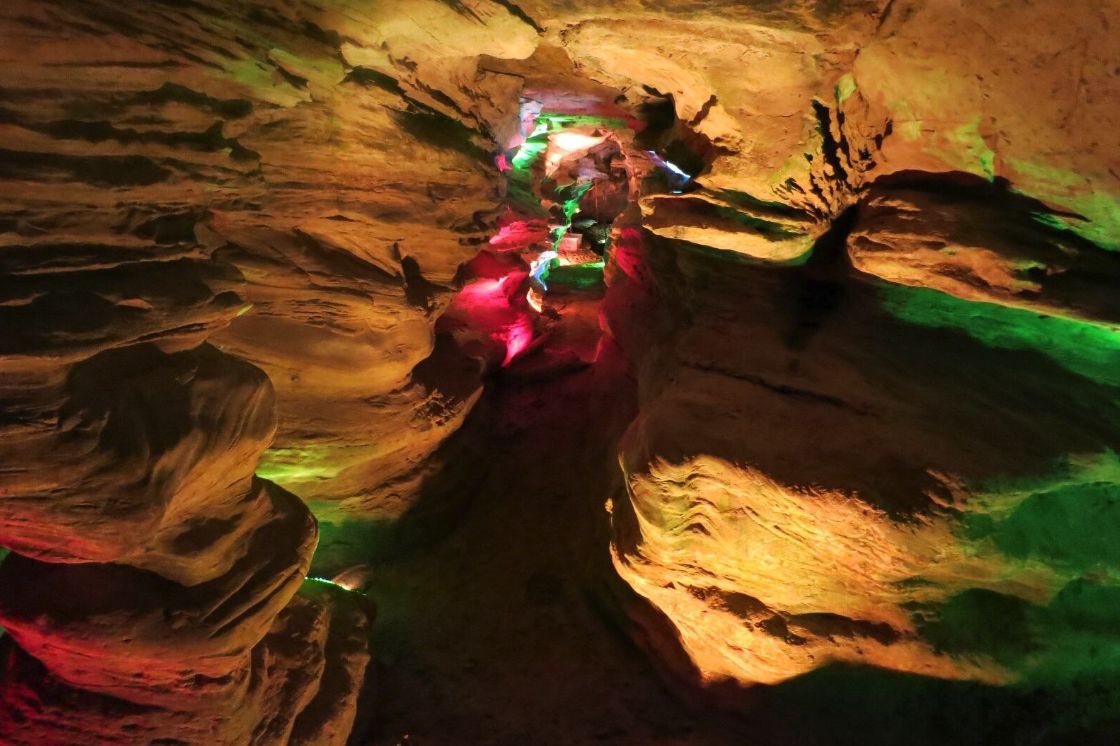 <p><strong>Where:</strong> Fayette County, Pennsylvania <br><strong>Miles from highway:</strong> 40 <br>Laurel Caverns Park is the largest cave in Pennsylvania. There's a 3-mile labyrinth of sandstone passages to explore, as well as guided tours, panning for gemstones for the kids, and even cave rappelling for beginners. Come winter, the caverns are the state's largest natural shelter for bats. You can reach the park by exiting I-70 and heading south on State Route 43 to Uniontown, then picking up U.S. 40, which meanders southeast to the cavern's entry off Skyline Drive.</p>