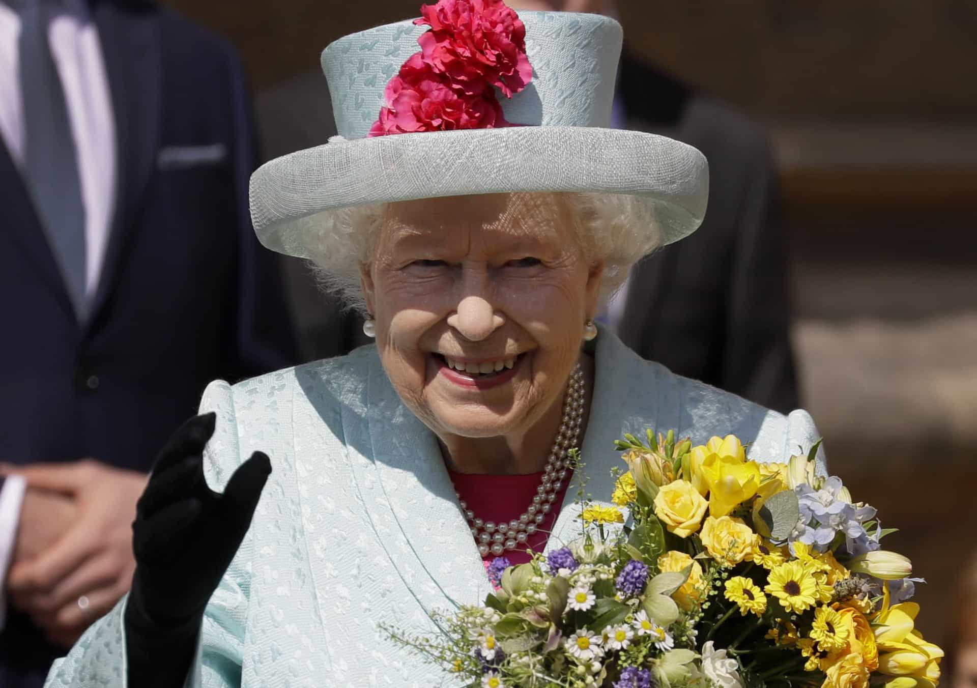 <p>Die Königin am Tag ihres Geburtstags im Jahr 2019, der mit dem Ostergottesdienst in der St. George's Chapel in Windsor, England, zusammenfiel.</p>