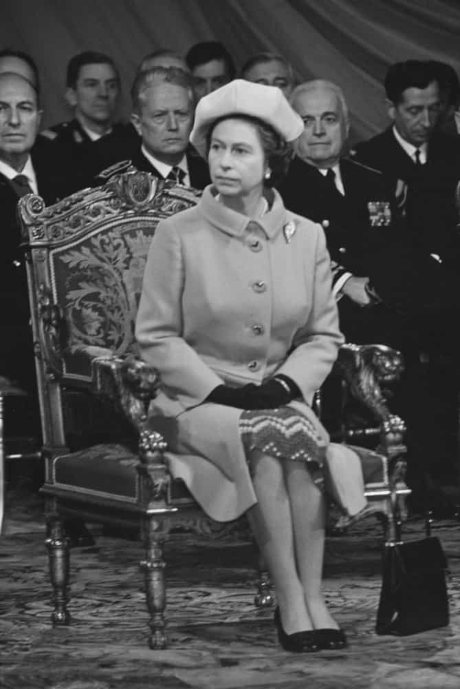 Die Queen während eines Staatsbesuchs in Frankreich im Mai 1972.