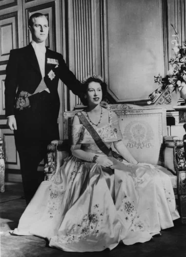 Ein formelles Portrait des königlichen Paares aus dem Jahr 1952.