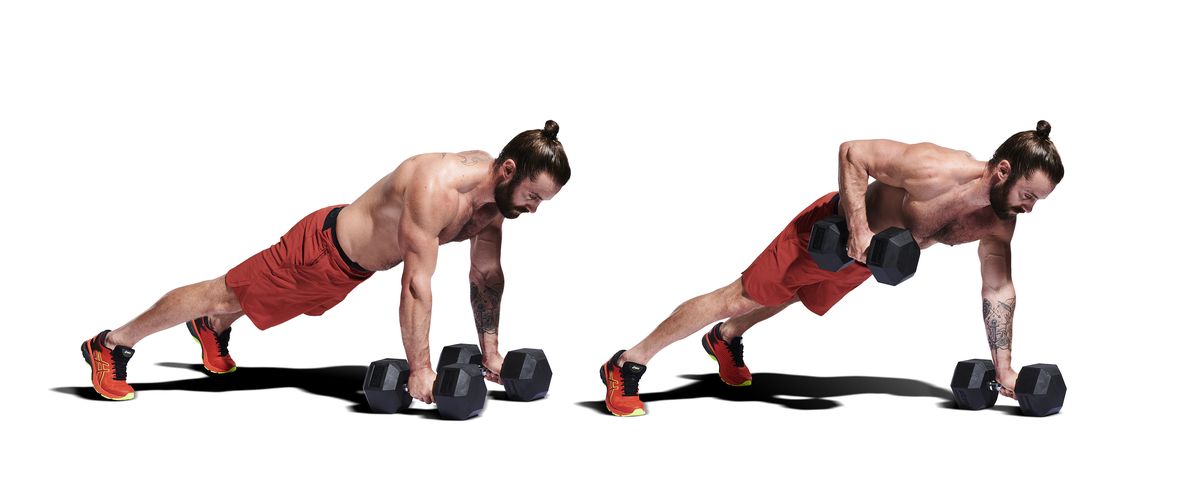 Try This No-Bench Dumbbell-Only Workout That Builds Upper Body Muscle