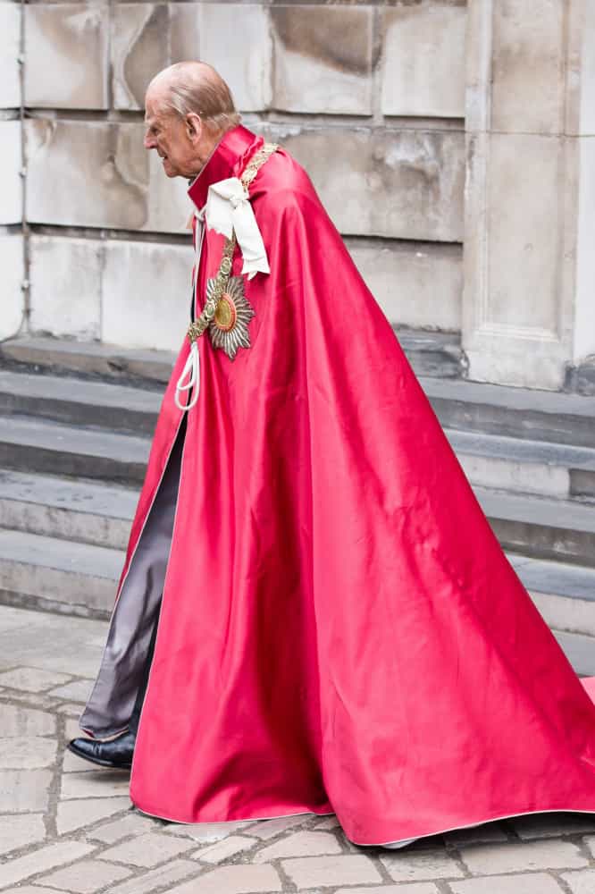 Vestido para un servicio en honor al centenario de la Orden del Imperio Británico, en la catedral de St Paul (Londres, 2017).