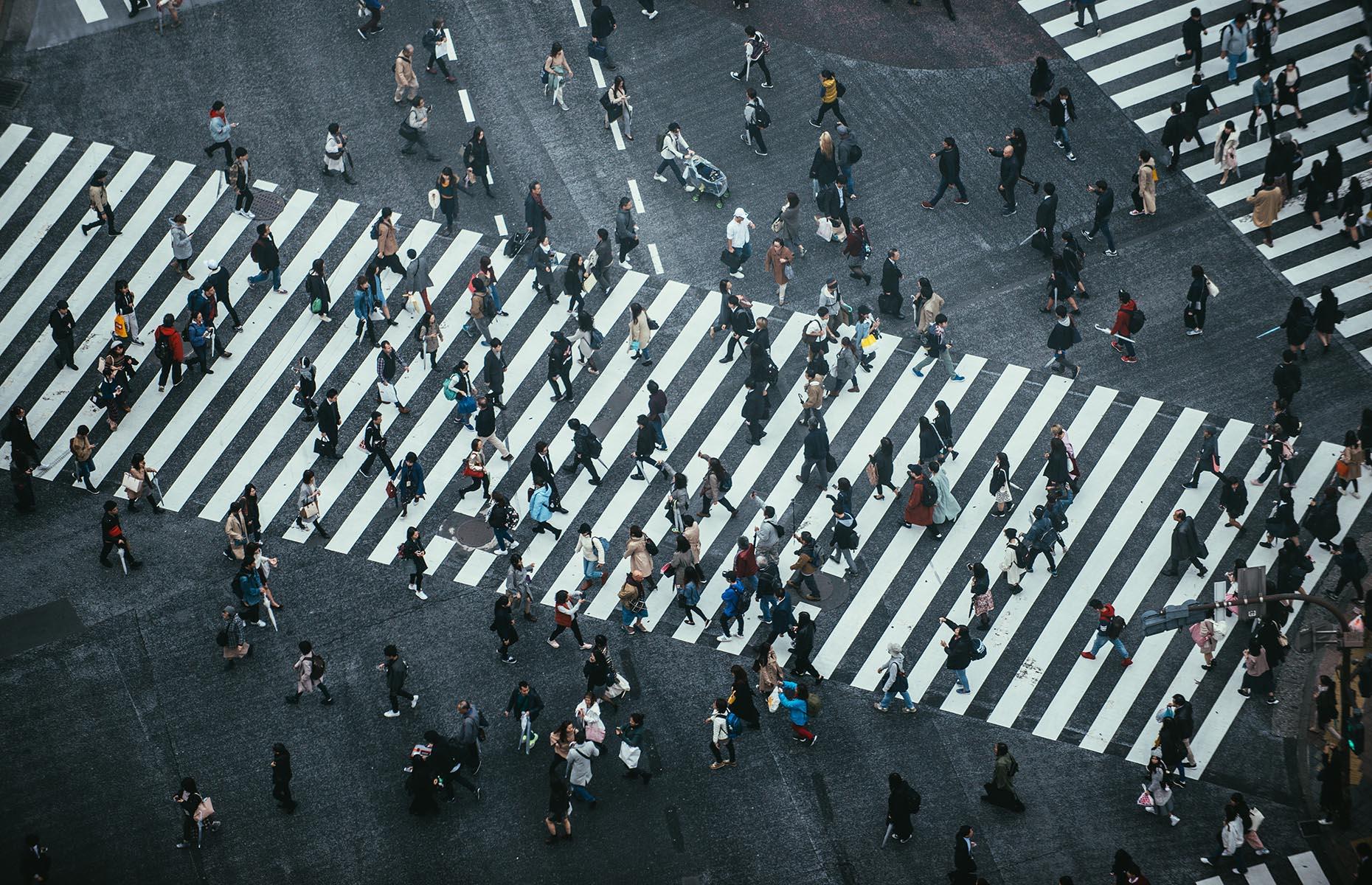 Deemed the world's busiest pedestrian crossing, you'll find it in an Asian capital, home to almost 10 million residents.