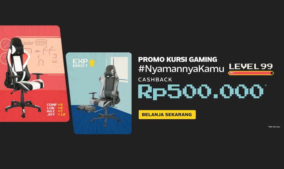 Fabelio - Promo Kursi Gaming #NyamannyaKamu Level 99
