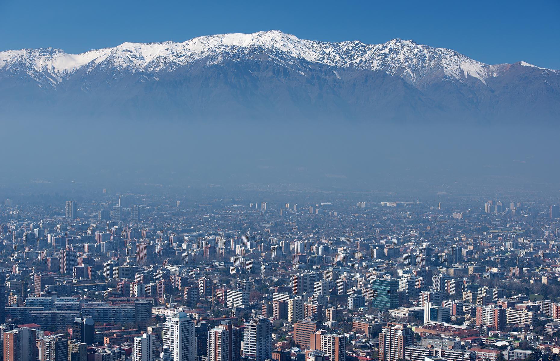 With the snow-capped Andes looming over the city, this capital is one of the largest in the whole continent. It's named after the biblical figure St James.
