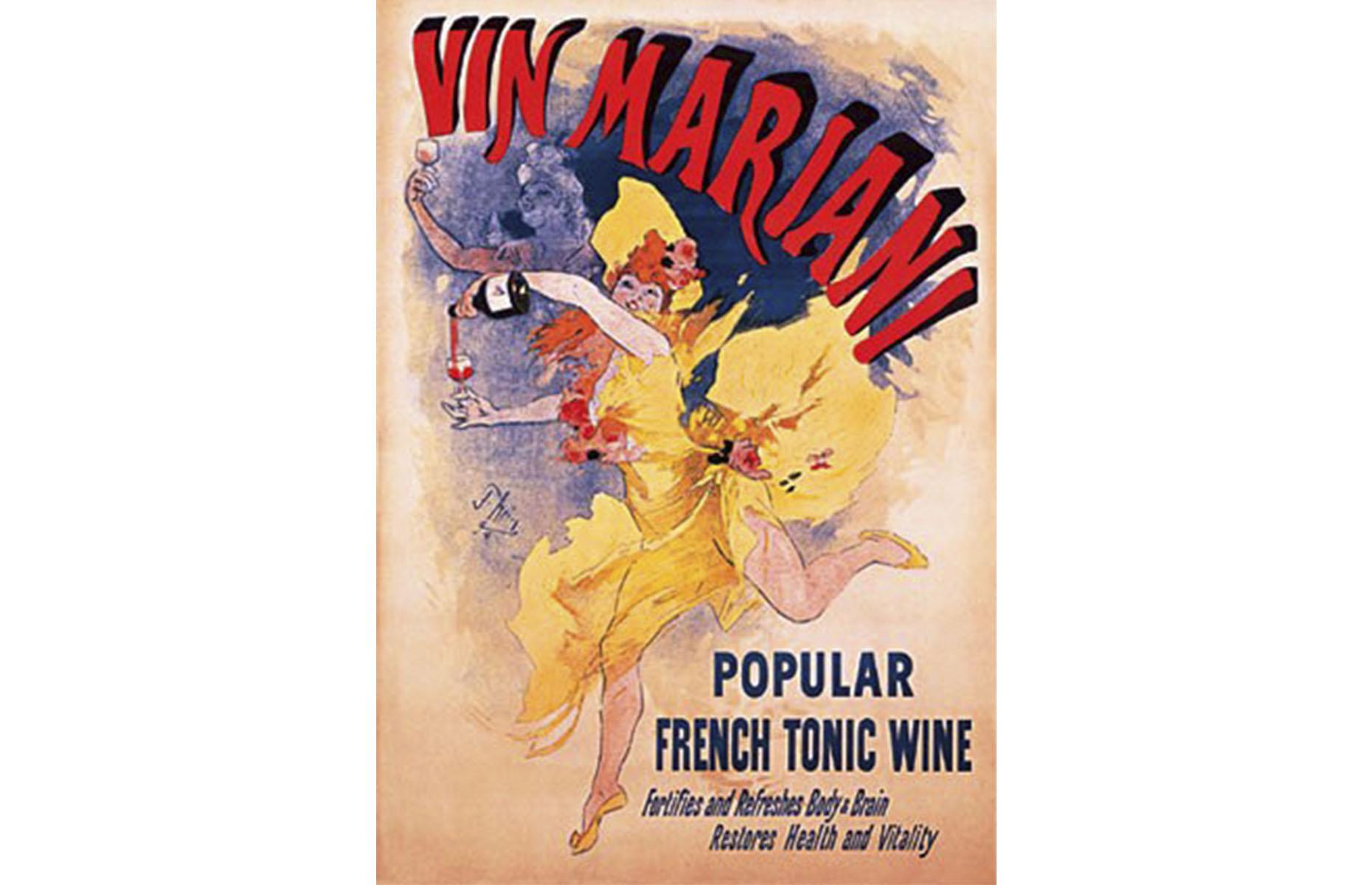 Pemberton’s inspiration for the drink was a popular concoction called Vin Mariani, invented in France. It was a mixture of Bordeaux red wine and cocaine. This poster pictured here, from 1895, shows how it was marketed as a tonic that "fortifies and refreshes the body and brain". However, the US, especially the Deep South, was in the midst of an anti-alcohol movement. This gave Pemberton the idea of creating a drink for those who were abstinent.
