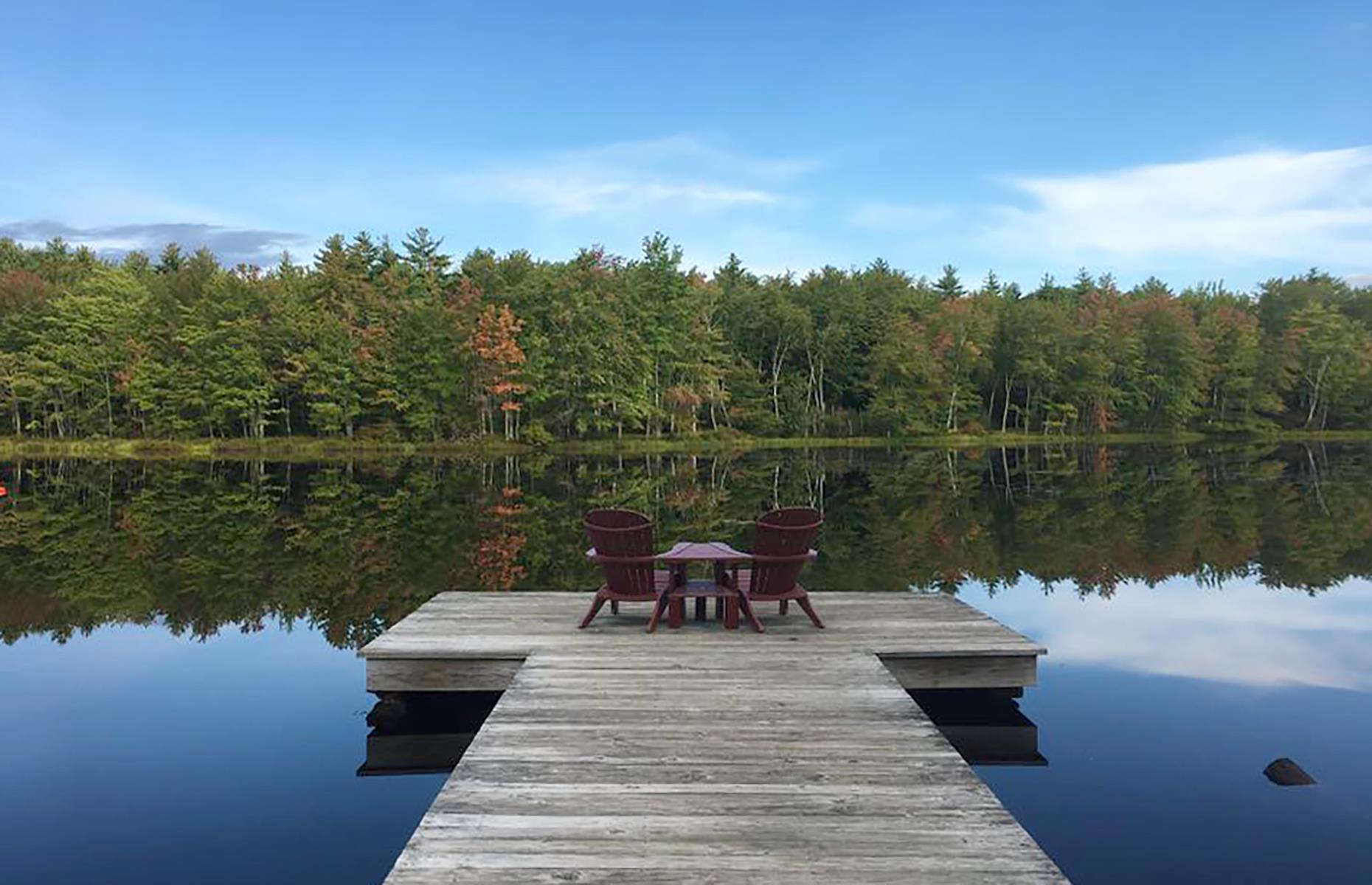 <p>This is quintessential New England camping. At <a href="https://beaverdamcampground.com/">Beaver Dam Campground</a>, lots come tucked away in the woodland (the leaves begin to turn in late September) or perched on the banks overlooking the site's large pond. Spend the afternoon out on the water in a canoe or paddleboat, then enjoy an alfresco dinner at a private picnic table on your site. Pull-through spots are available, and all offer full hook-up.</p>