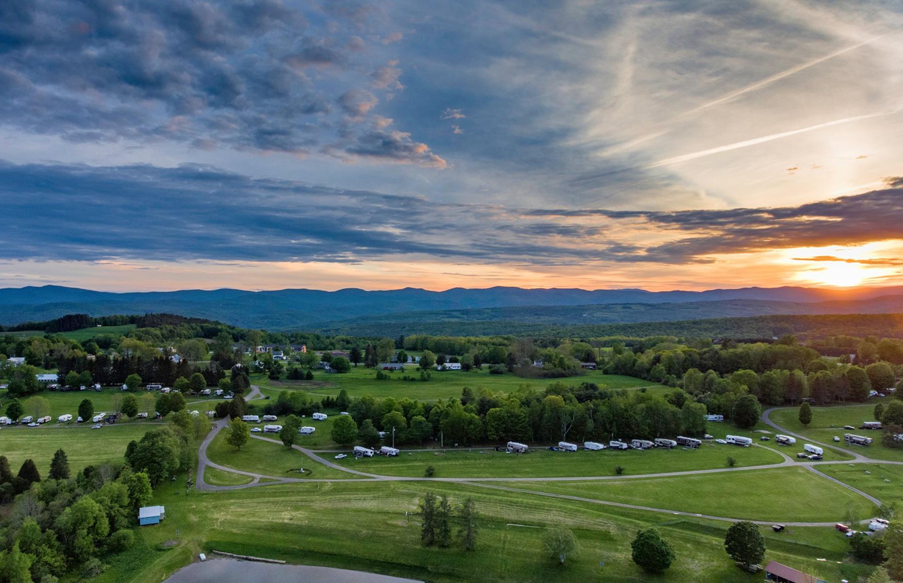 <p>A peaceful park in central Vermont, <a href="http://www.lakechampagne.com/">Lake Champagne</a> offers a mighty dose of New England charm. There's clean, crisp air and green as far as the eye can see, plus all the usual amenities (from full hook-up sites to laundry and bathroom facilities). The three-acre lake, with its little beach area, is at the center of it all too. Guests from areas outside New England and New York are currently required to undertake a 14-day quarantine period (or seven days and a negative COVID test) – <a href="http://lakechampagne.com/">check the website for details</a>. </p>