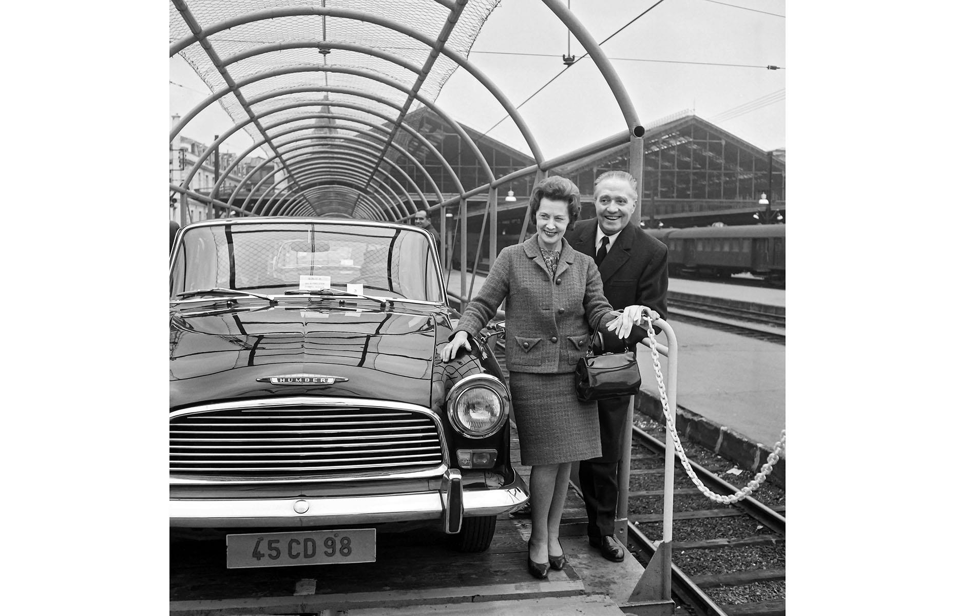 Although construction on the Channel Tunnel, known as Eurotunnel, didn't begin until 1988, plans to build such a tunnel emerged as early as 1802. Here, British Transport Minister Barbara Castle is photographed with the French SNCF (France's national state-owned railway company) CEO André Segalat on 29 October 1966. They're standing onboard a train-car, showcasing how the transport through the tunnel would work, some 30 years before it actually happened.