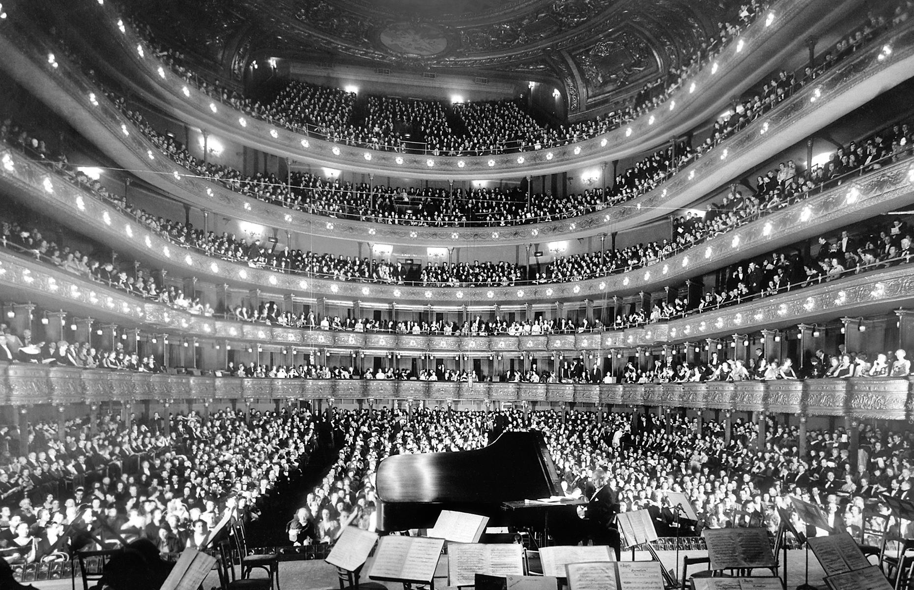 Slide 28 of 31: Now affectionately nicknamed “the old Met”, New York’s original Metropolitan Opera House was built on Broadway in the 1880s. It hosted music-lovers in the Big Apple for the best part of the century, though it was divisive from early on, with critics lamenting its “industrial” exterior. It’s pictured here during a recital in 1937.