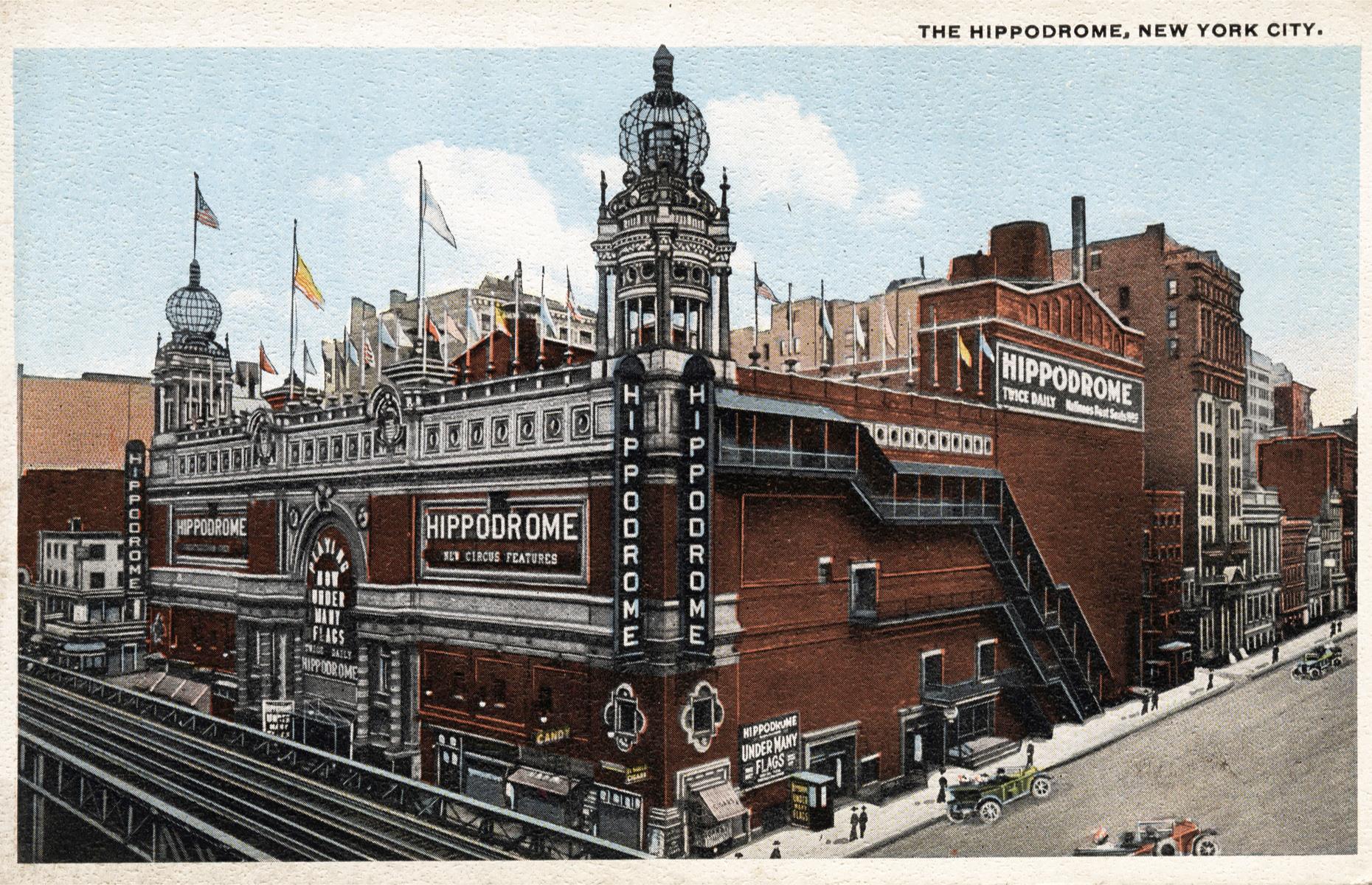 Slide 30 of 31: The Big Apple has more than its fair share of opulent theaters and the Hippodrome Theatre was no exception. It was the vision of architect Frederick Thompson and showman Elmer Dundy (the dream team behind Coney Island’s dazzling Luna Park) and was finished in 1905. It was a behemoth among theaters too, with capacity for 5,000-plus people and a vast stage playing host to greats including Harry Houdini and plenty of circus animals.