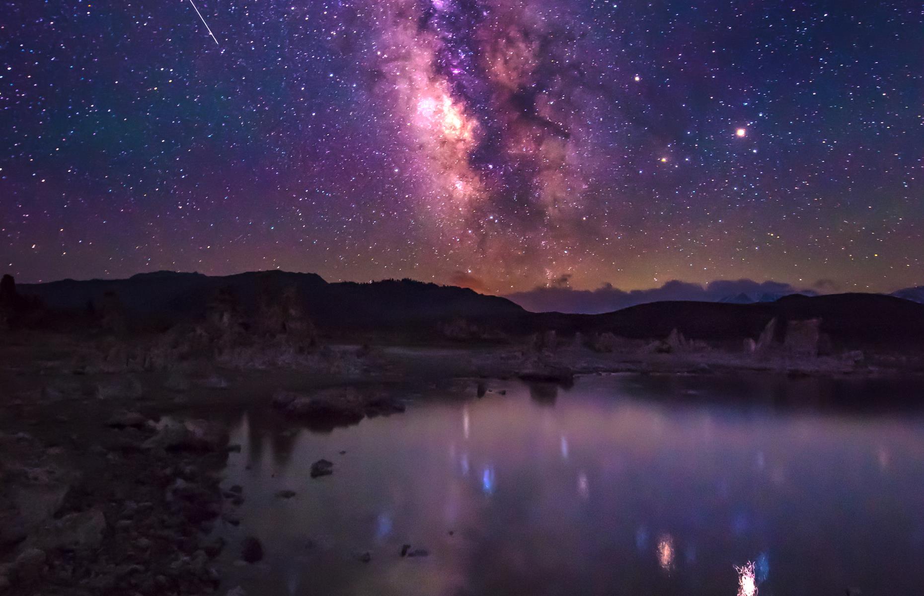 Imagine the clear night sky reflected in the waters of this age-old saline lake, covering 70 square miles (181sq km). Located at the edge of the Great Basin and the Sierra Nevada Mountains, this Californian beauty spot is known for its dark skies and jutting, calcified ‘tufa tower’ rocks, which together inspire an ever-deeper sense of natural wonder. The area is at least 760,000 years old – and who knows how far the sights above date back.