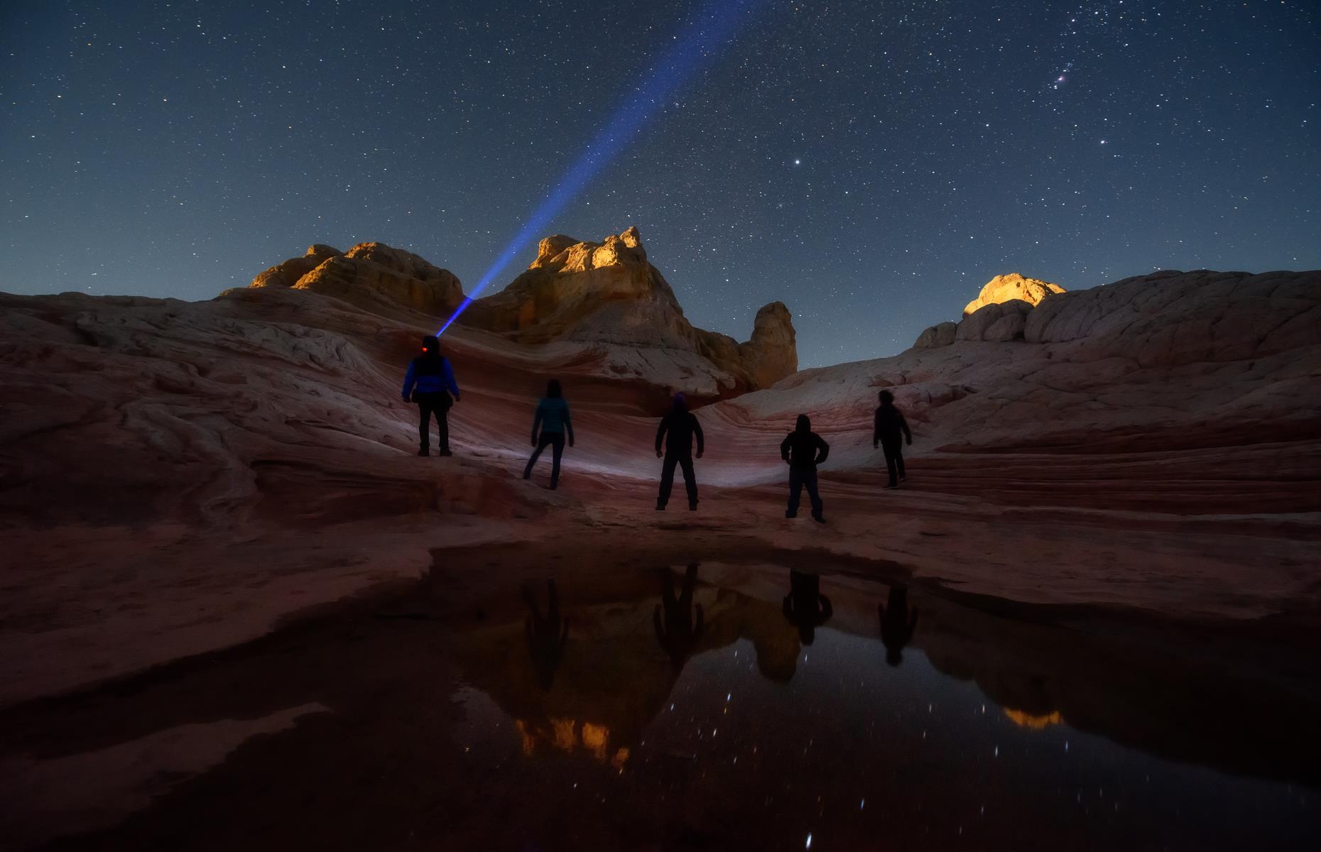 <p>Now for a highly specific (and infamously hard to reach) stargazing location: the sculpture-like sandstone rock formations of White Pocket. Located within the Vermilion Cliffs National Monument close to the Arizona/Utah border, the Pocket is immensely photogenic – as such the <a href="https://www.dreamlandtours.net/multi-day-tours/white-pocket-overnight-photography/">Overnight White Pocket Photography Tour</a> allows visitors to shoot the scenery with both blazing sunlight and star-lit skies as a backdrop. The tour includes 4x4 drive transportation, some meals and camping facilities: <a href="https://www.dreamlandtours.net/multi-day-tours/white-pocket-overnight-photography/">the website lists scheduled dates</a>, which are subject to change.</p>