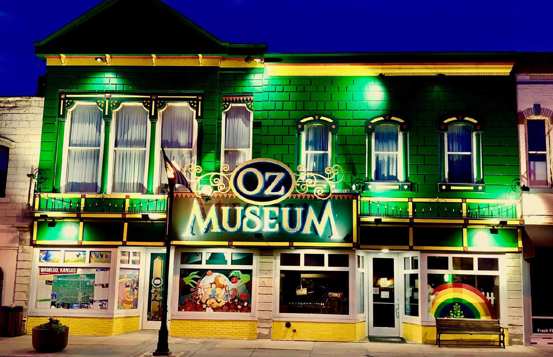 <p>Along the way, the quaint Kansas town of Wamego has oodles of attractions dedicated to 1939 film<em> The Wizard of Oz</em>, famously set in Kansas. It plays host to the magical Oz Museum (pictured), with its movie posters and memorabilia, and typically holds the OZtoberFest with costume contests and a classic car show (<a href="https://www.visitwamego.com/events/oztoberfest-2020">2020 updates</a> are listed on the website). In Kansas City, colorful street art covers a four-block area known as the Avenue of Murals. </p>