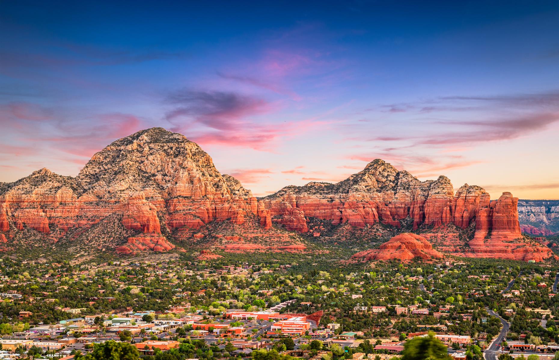 <p>The journey from state capital Phoenix to the stunning desert town of Sedona (pictured) is all about the red-rock vistas Arizona is famous for. The entire journey is around 116 miles (187km) and can be completed in two hours, though most travelers choose to slow down and make some pit stops along the way. Phoenix – with its Desert Botanical Garden and epic hiking trails to Camelback Mountain – is the scenic starting point. </p>