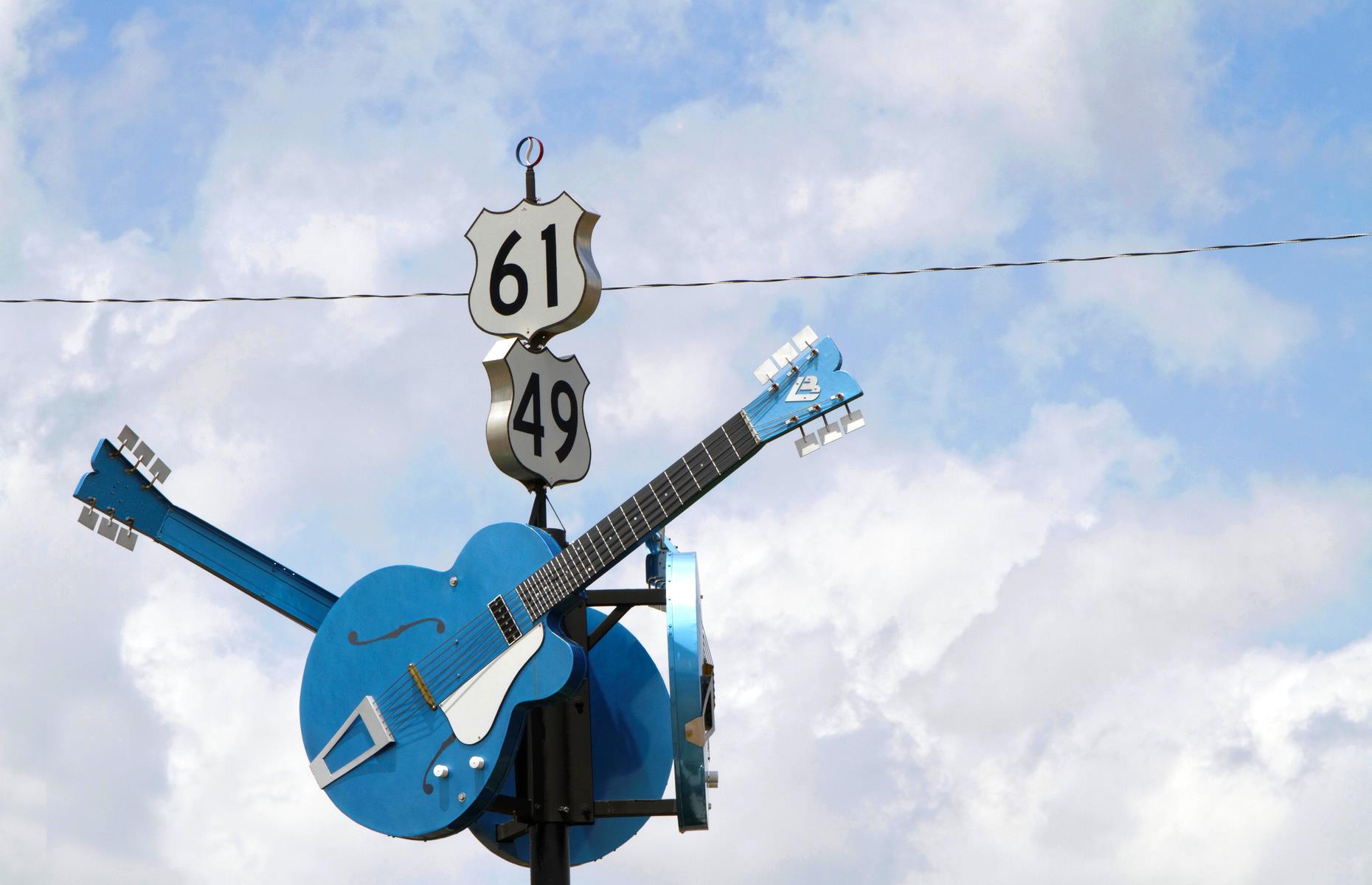 <p>Vicksburg is home to the Blue Room, a legendary night spot that played host to the likes of Louis Armstrong, while the Highway 61 Blues Museum, with its large store of musical memorabilia, can be found farther north in Leland – double check <a href="https://www.facebook.com/groups/Hwy61.blues.museum/">the Facebook page</a> for opening updates. Clarksdale is home to the much-photographed Devil’s Crossroad (pictured), where legend has it blues artist Robert Leroy Johnson sold his soul to the devil. The last stop is Tunica, best known for its casinos and the Gateway to the Blues Museum.</p>