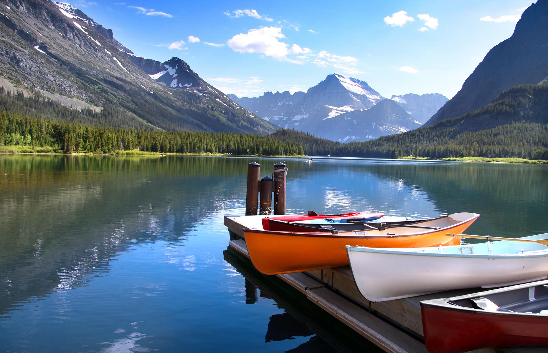 <p>If you're in a desperate need of an escape, there's nowhere better to go (virtually) than Montana's remote Glacier National Park. Thanks to <a href="https://earth.google.com/web/data=CjASLhIgYmJkMjVjYmQyZWQzMTFlOWJiYmM0NWEzN2RiYmYzMTEiCmdjc19pdGluXzE">Google Earth</a>, you can imagine yourself kayaking on the stunning Lake McDonald, hiking among towering red cedars and see the hard-to-access Bird Woman Falls. Take a look at <a href="https://www.loveexploring.com/galleries/95160/americas-most-beautiful-lakes-in-pictures?page=1">more pictures of America's most stunning lakes</a>.</p>