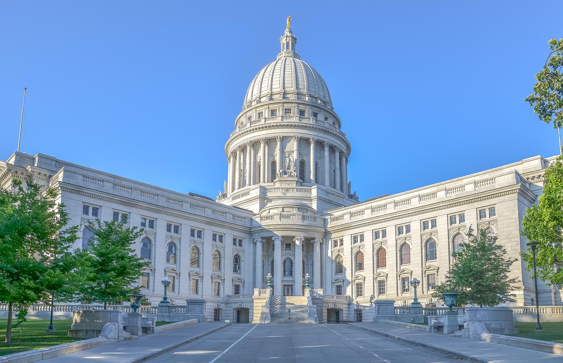 <p>Another stunning state capitol, it would be a shame not to take advantage of this building's <a href="https://capitol.wisconsin.gov/">virtual tour</a>. Focused on the impressive rotunda, there are plenty of interesting facts to learn along the way about the central mural and other artistic details of this impressive structure in the lakeside city of Madison. Here are more <a href="https://www.loveexploring.com/galleries/93399/americas-best-waterfront-cities?page=1">waterfront cities with beautiful views</a> too. </p>