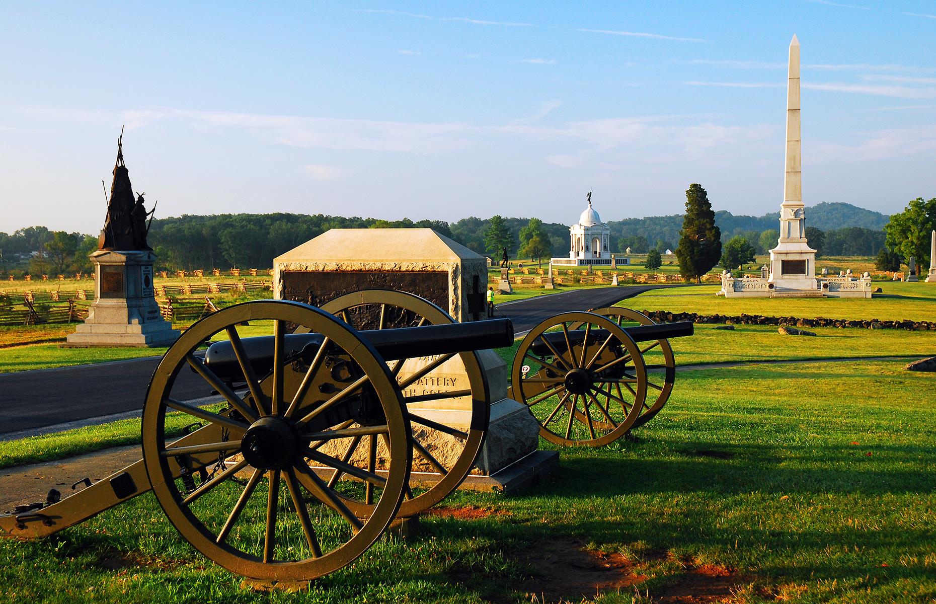 <p>One of America's most important historical landmarks, Gettysburg is littered with notable Civil War sites. Thanks to this <a href="https://www.battlefields.org/visit/virtual-tours/gettysburg-360-virtual-tour">virtual tour</a> you can follow in the footsteps of Civil War-era soldiers and learn more about such historic places as Culp's Hill, Devil's Den and Little Round Top – the site of an unsuccessful assault by the Confederate troops on the second day of the Battle of Gettysburg. There are information boxes to guide you along the way too. </p>