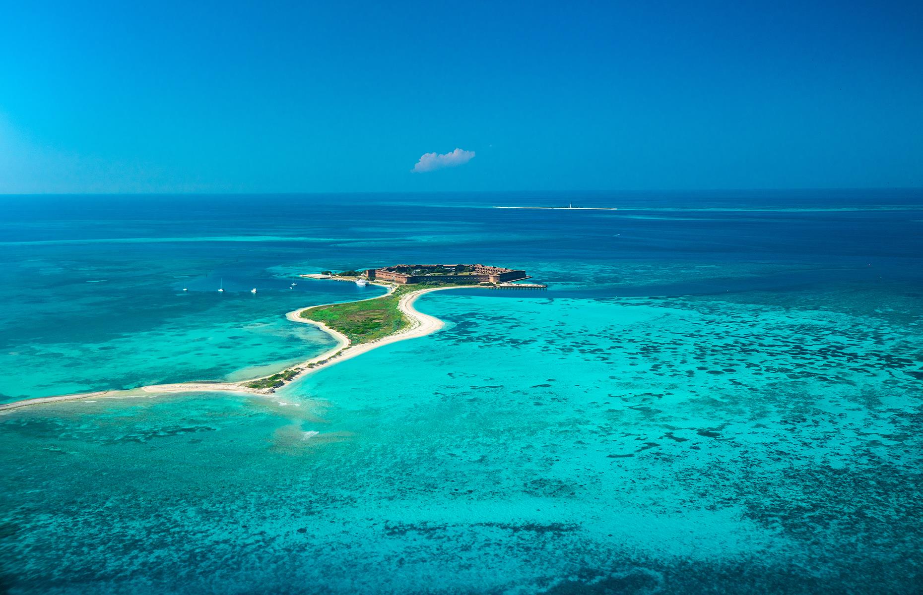 <p>Imagine yourself on a tropical vacation as you go on <a href="https://artsandculture.withgoogle.com/en-us/national-parks-service/dry-tortugas/near-little-africa-tour">a virtual dive</a> through a shipwreck in Dry Tortugas and swim in the third-largest barrier reef in the world. As 99% of the Dry Tortugas National Park is underwater, you'll spend a significant amount of time exploring the seas, but once you're ready to head back on land, you can tour the Civil War-era fortress, Fort Jefferson. Now discover <a href="https://www.loveexploring.com/galleries/94798/spectacular-american-castles-you-never-knew-existed?page=1">spectacular American castles you never knew existed</a>.</p>