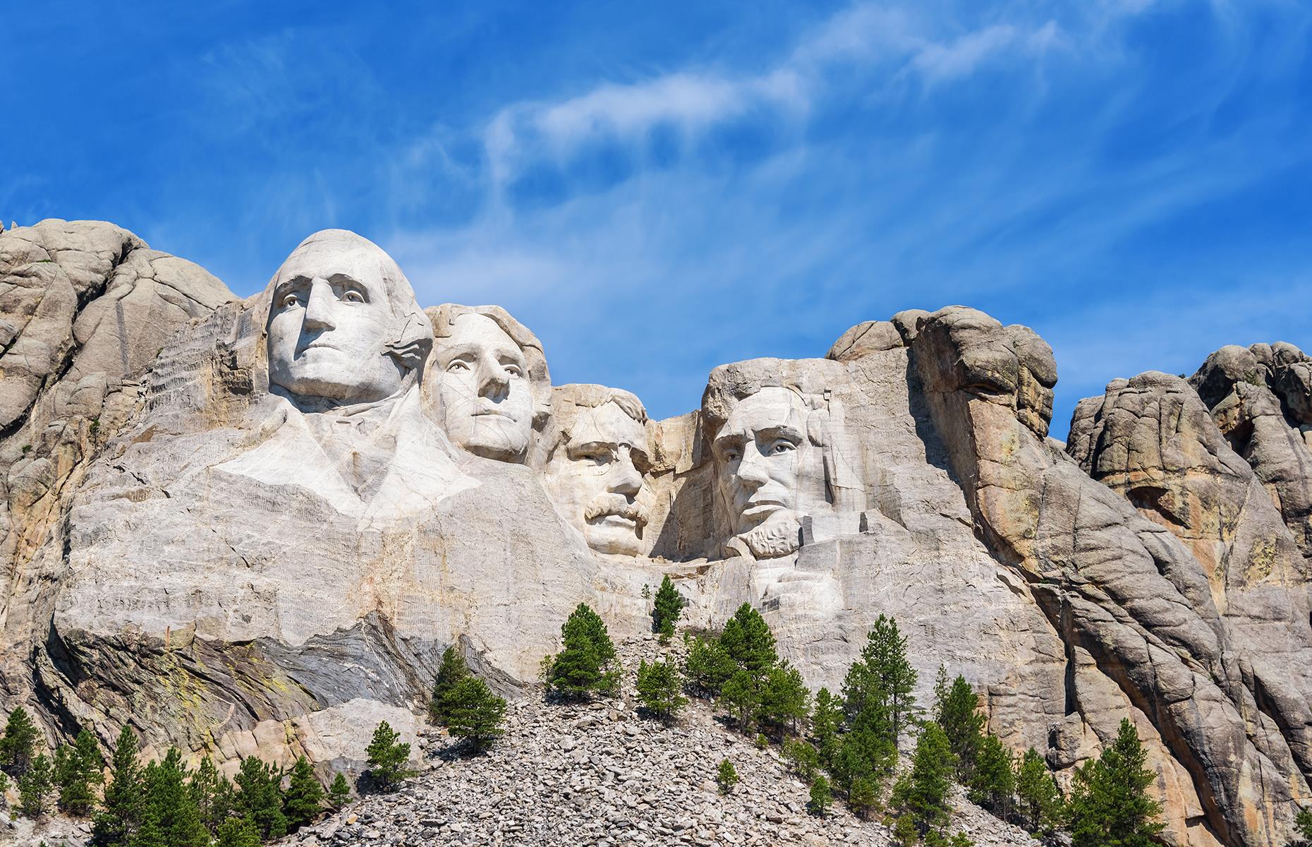 <p>If you've never had a chance to visit South Dakota and Mount Rushmore, this is the perfect opportunity to explore its pathways, lookouts and, of course, the famous stone carvings themselves. This <a href="https://www.cyark.org/projects/mount-rushmore-national-memorial/in-depth">virtual experience</a> allows you to get an extreme close up of the four presidents' portraits carved into the Black Hills – George Washington, Abraham Lincoln, Teddy Roosevelt and Thomas Jefferson. You can find more pictures of Mount Rushmore in our feature showcasing <a href="https://www.loveexploring.com/news/93434/vintage-images-of-americas-most-historic-attractions">historic images of America's tourist attractions</a> too. </p>