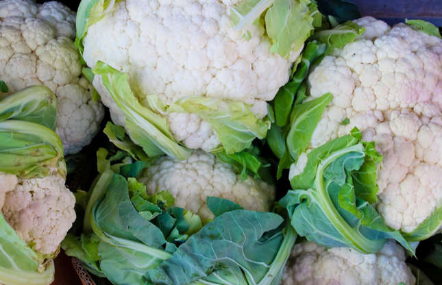 Slide 12 of 25: There’s no need to throw away cauliflower or broccoli leaves. Make the most of the entire vegetable by roasting them in olive oil and a few pinches of salt to create kale-like crisps. Like other greens, they can also be sautéed or boiled.