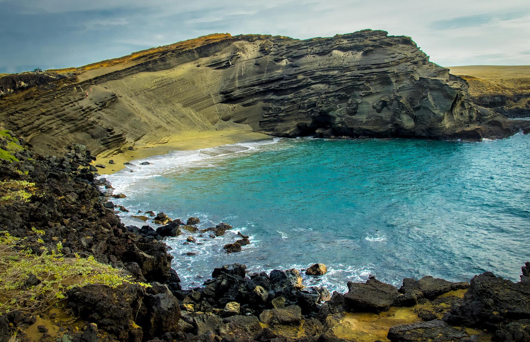 While Hawaii has no shortage of glorious white-powder beaches, the green sands of Papakōlea are a wonder indeed. The only beach of its kind in the States (and one of only four on the entire planet), its green hue is the result of the mineral olivine, deposited by volcanic eruptions over millennia. The secluded beach can be found on Hawaii's Big Island, and can be reached on a challenging, two-mile (3.2km) downward-reaching hike.