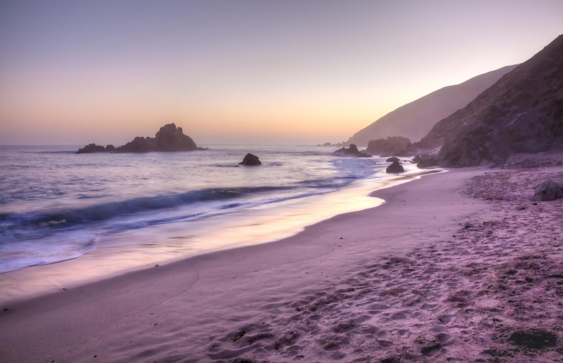 It takes a little extra effort to get to this remote Big Sur beach, but it’s well worth it for the head-turning offshore rock formations and the unbelievable sunsets you'll be greeted with. Most unique of all are the beach's areas of purple sand, whose surprising color is caused by the presence of the mineral garnet. Arrive here as the sun is sinking, and don't forget your camera.