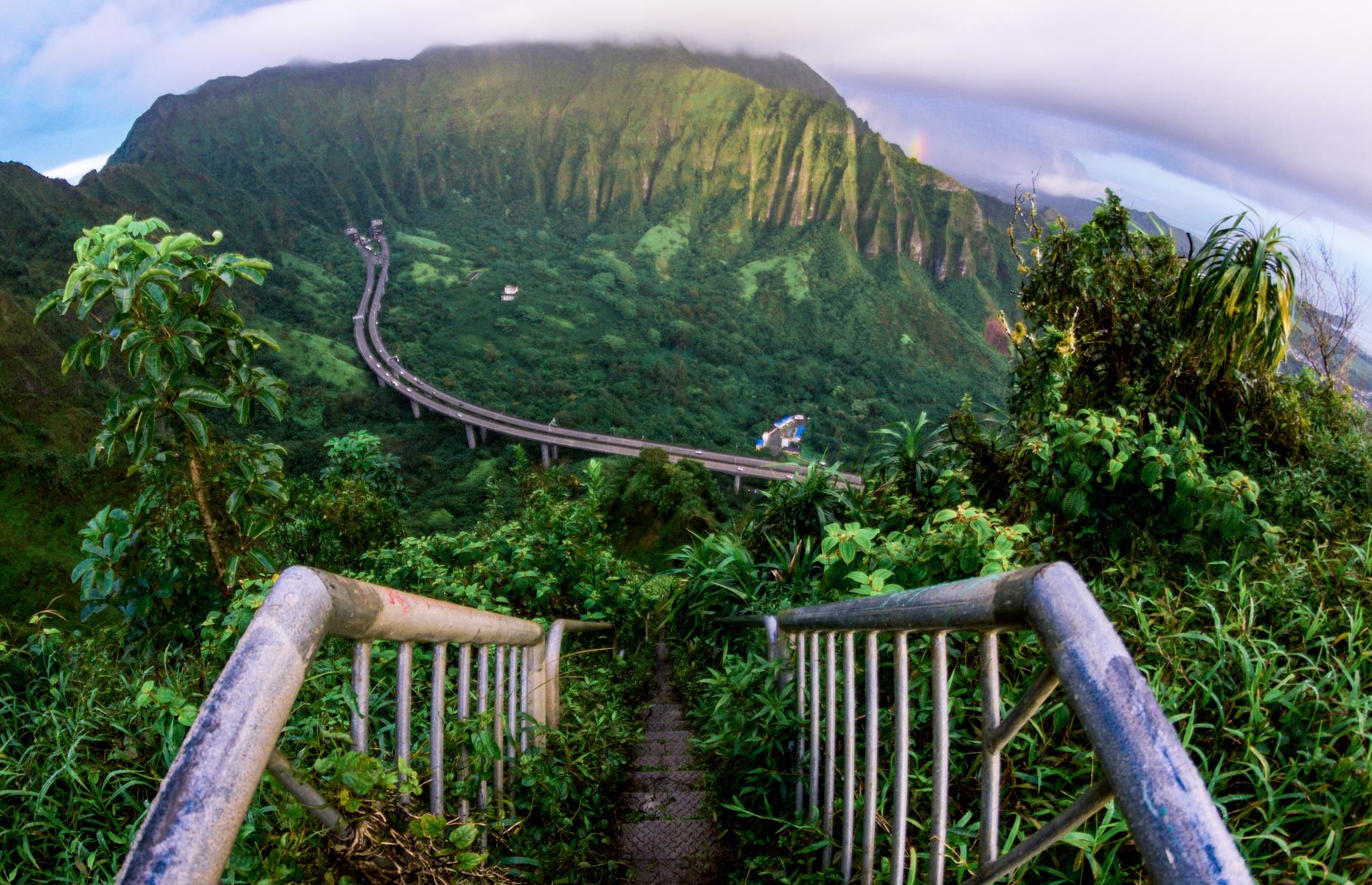 <p>Nicknamed the Stairway to Heaven for good reason, this dizzying staircase lines Oahu's green Ko'olau mountains, and was built back in 1942 by the US Navy. Sadly, due to safety concerns, there are calls for the stairs to be demolished. The stairs, almost 4,000 of them, have been closed to the public for several years now and you'll face a hefty fine if you attempt to trespass on them. However, the (legal) Kulana'ahane trail, a challenging forested hike, offers decent views of the stairway while it remains. </p>