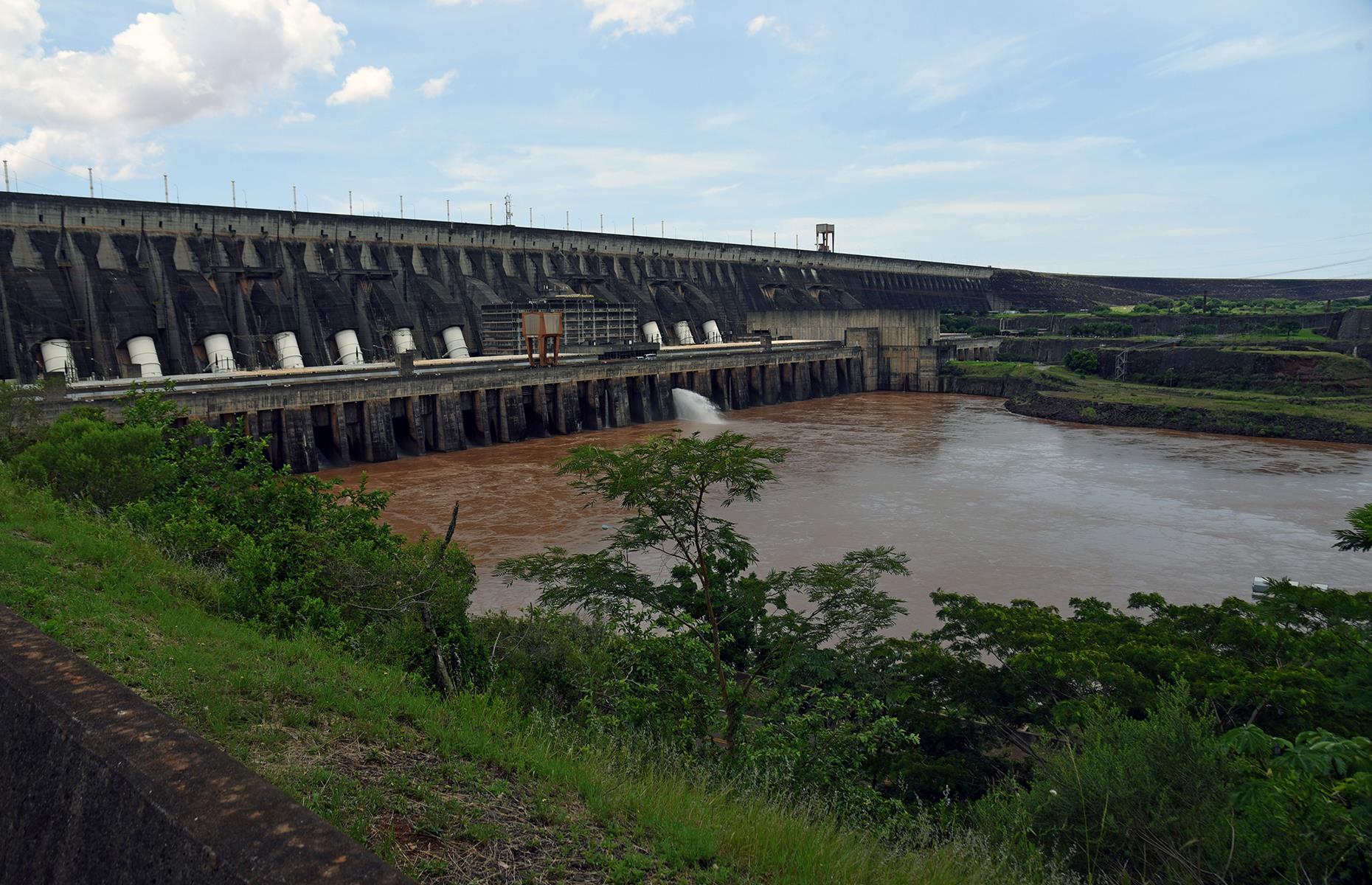Slide 17 of 39: In October 1982, the falls fell victim to a giant engineering project. They were closed and dynamited to create the Itaipu Dam, which now provides 75% of the electricity used by Paraguay and 25% of the electricity in Brazil. While this is clearly a viable source of renewable energy, whether it’s worth the price of such a wondrous natural spectacle is another question altogether. Now check out stunning pictures of the world's most beautiful waterfalls.
