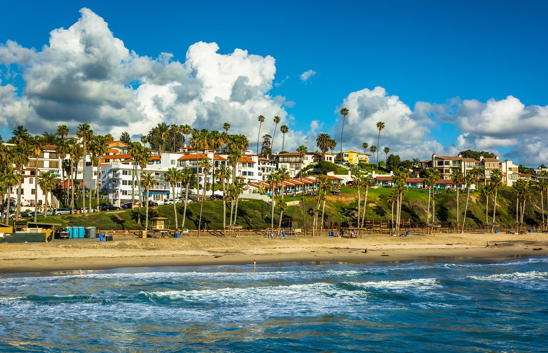 <p>With around 300 annual days of sunshine, San Clemente is a dreamy beach destination. Built in the 1920s as a Spanish village by the sea, the place used to be a major hub for surfers and military personnel from Camp Pendleton, and now it's a sought-after holiday destination. The town's Mediterranean-style architecture is still very noticeable and there's recently been an influx of boutique shops and gourmet restaurants. Think old-school SoCal vibes, but with a touch of Los Angeles' luxury – <a href="https://www.visitcalifornia.com/uk/attraction/travel-alerts">check the latest travel alerts here</a>.</p>