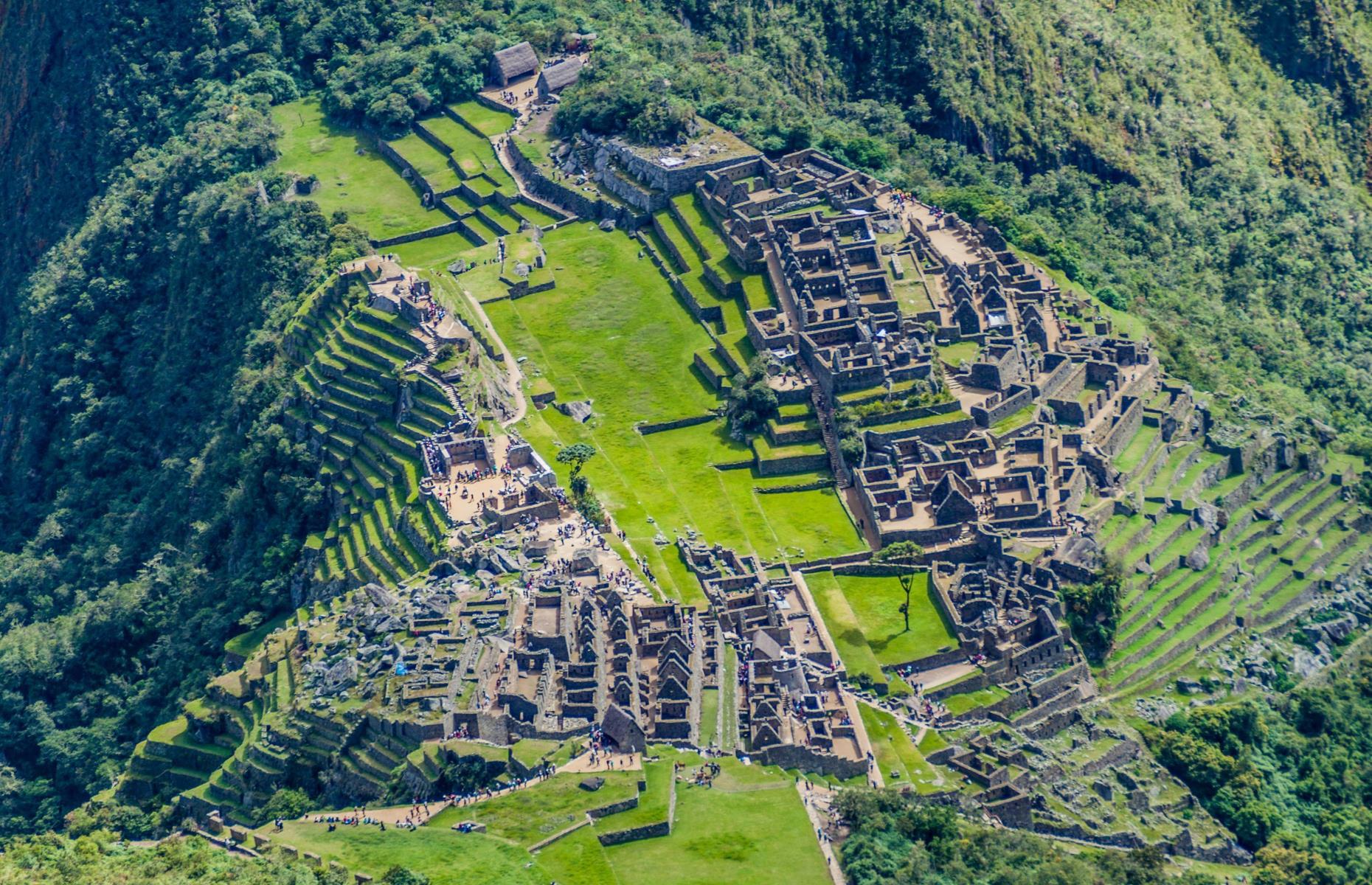 Slide 24 of 50: Scientists say that two distinct architectural approaches are evident at Machu Picchu – earlier parts are built with smaller stones, while later structures are made with hardier giant blocks. The research reveals the Inca's astute awareness of the natural dangers they were faced with, and their ingenious ways of adapting to them.