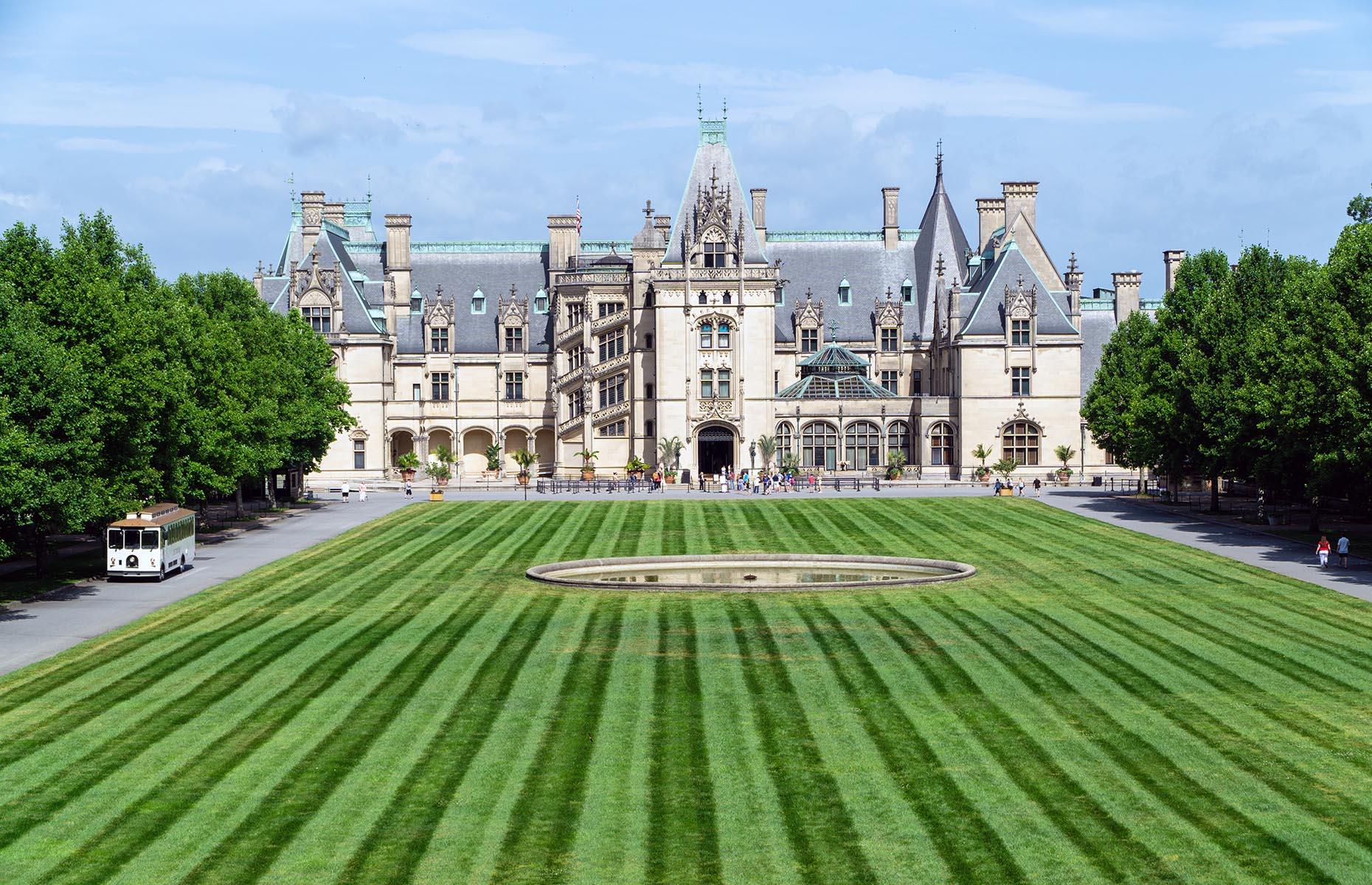 Tipped as America's largest home, the Biltmore Estate is modeled on the elegant stately homes of France's Loire Valley. Built by George Washington Vanderbilt II, the impressive mansion took six years to complete (1889–1895) and boasts 250 exquisitely decorated rooms. The estate is also home to six restaurants, a winery and several guest accommodations and is still owned by Vanderbilt's descendants.